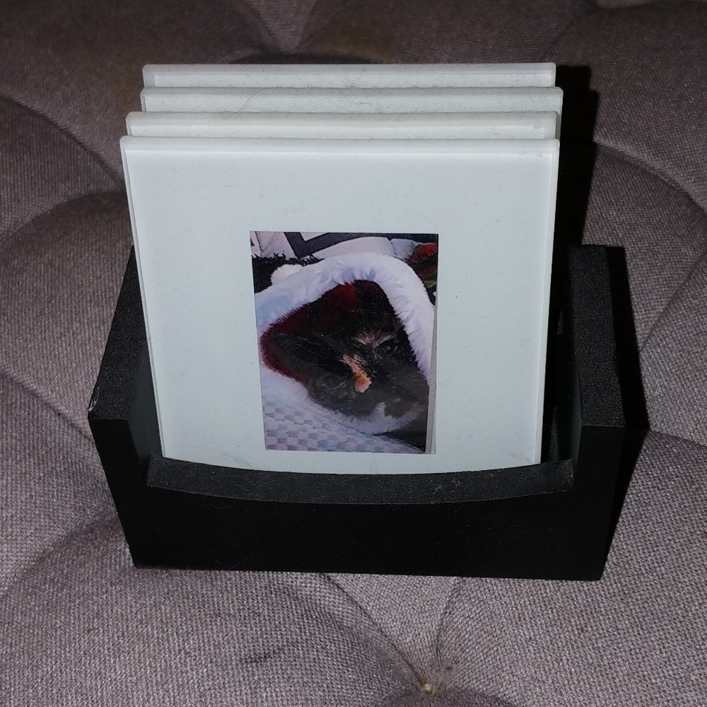 Glass coasters